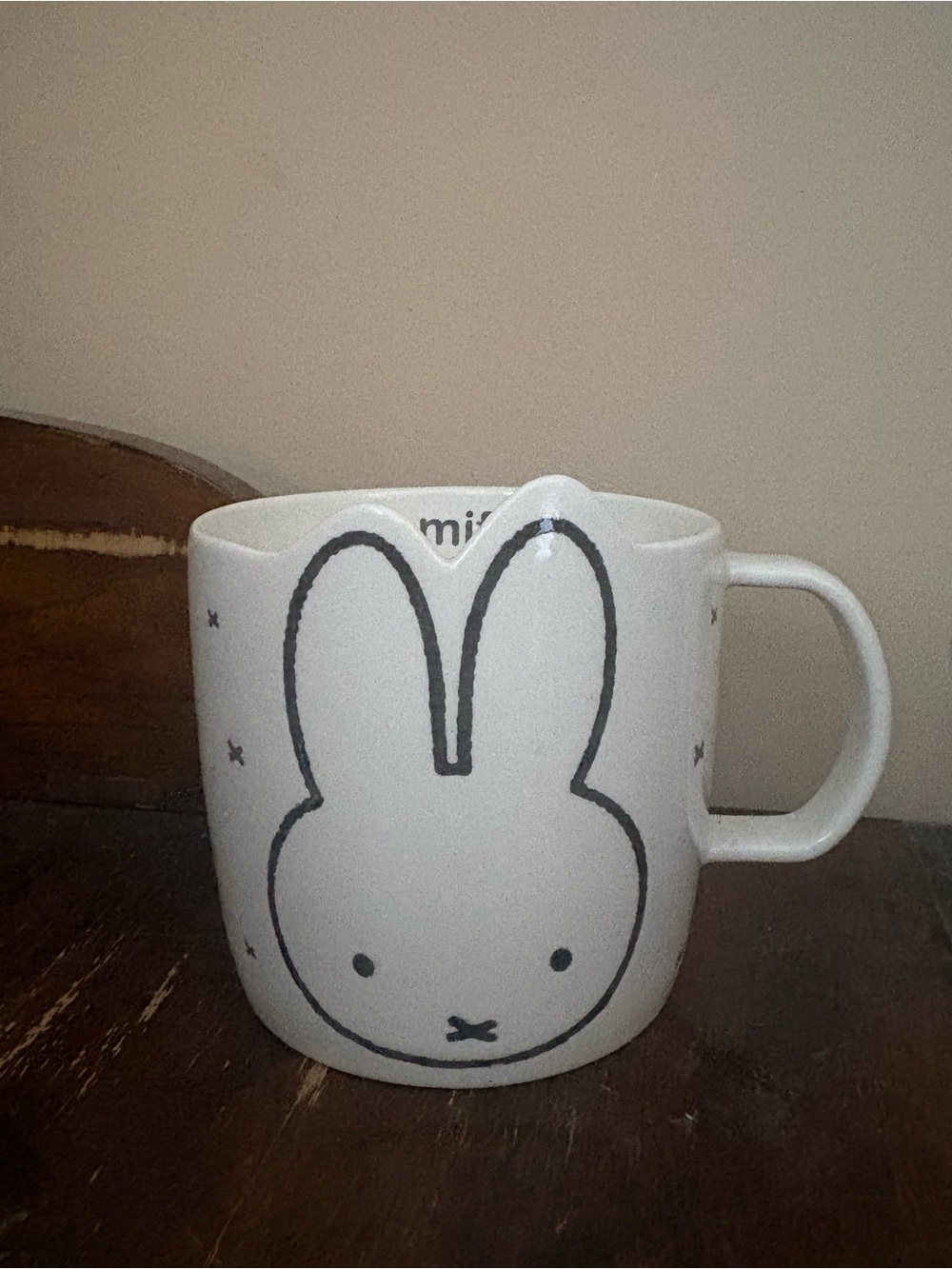 White Ceramic Miffy the Bunny mug